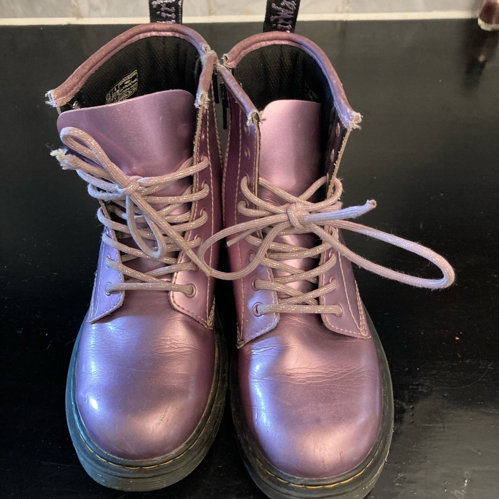 Dr Martens pink combat boots size 36